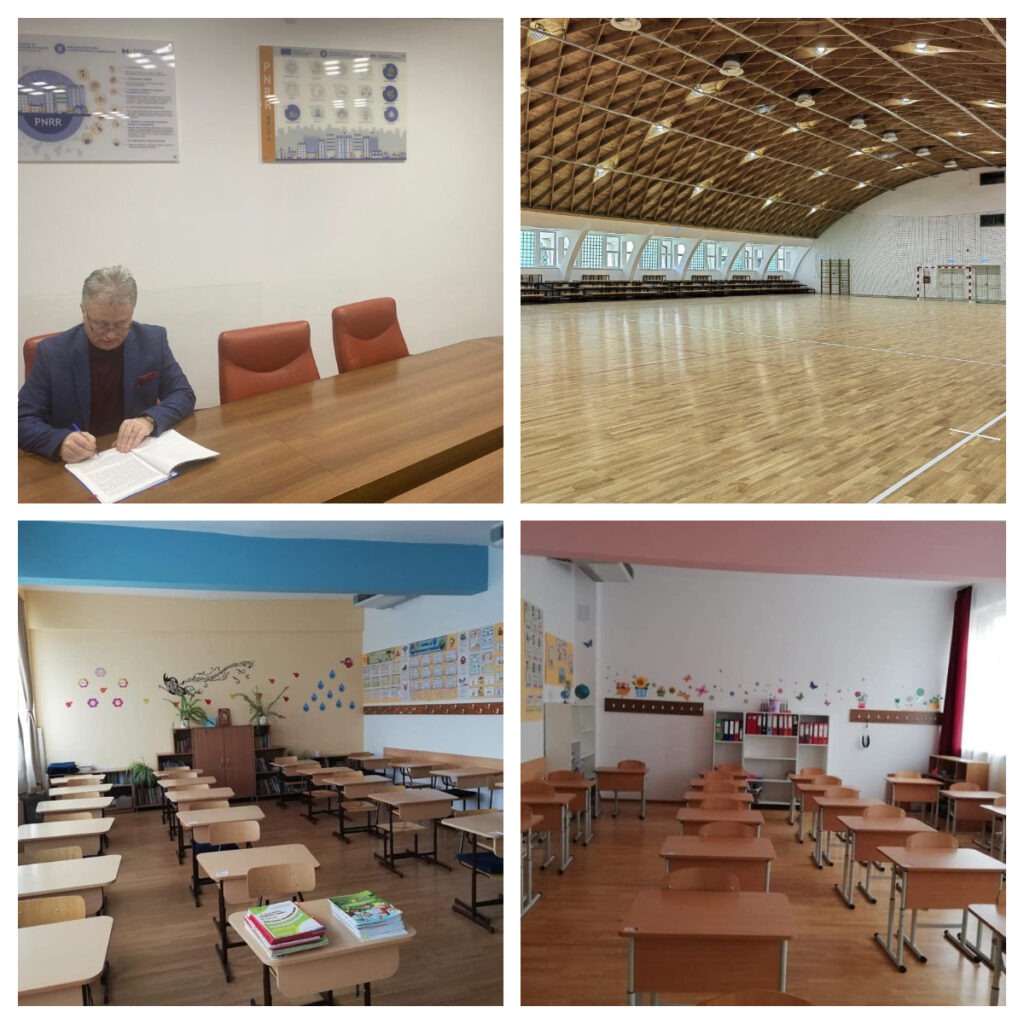 Dotări cu mobilier, materiale didactice și echipamente digitale pentru TOATE unitățile de învățământ din municipiu și pentru trei secții din cadrul Clubului Sportiv Școlar
